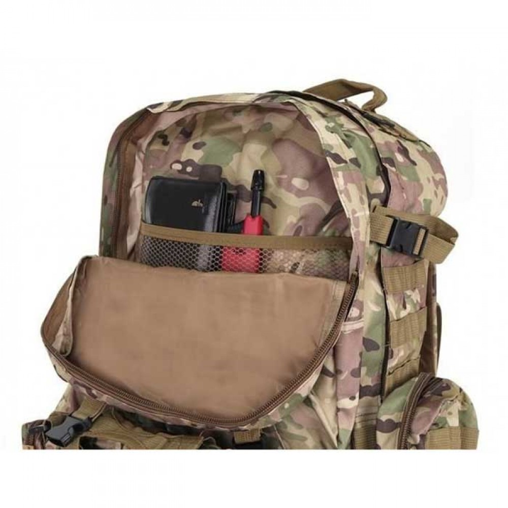 Military Tactical Combat Backpack 45l Camouflage - IsoTrade 8923