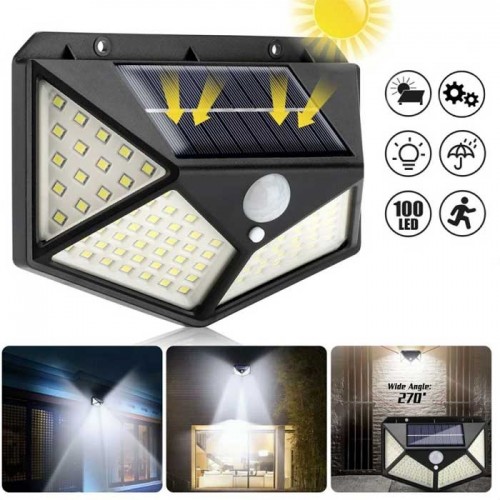 100 LED L10720 solar lamp - Isotrade / Ηλιακό Φωτιστικό
