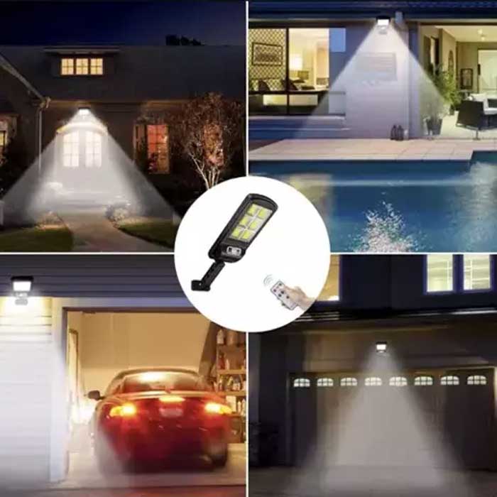 120 LED solar lamp with Izoxis external panel - Isotrade / Ηλιακό Φωτιστικό με Πάνελ