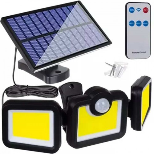 171 LED solar lamp with Izoxis external panel - Isotrade / Ηλιακό Φωτιστικό με Πάνελ