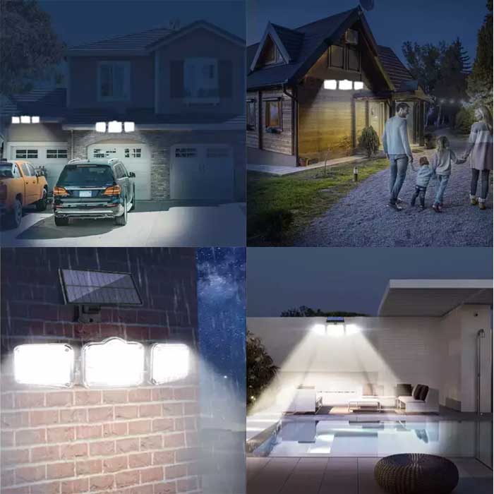 171 LED solar lamp with Izoxis external panel - Isotrade / Ηλιακό Φωτιστικό με Πάνελ
