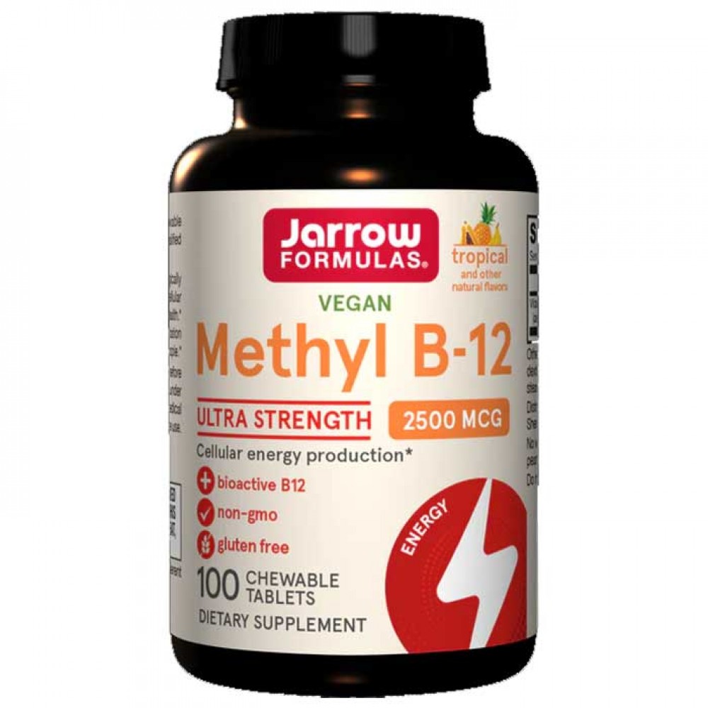 Methyl B-12 2500mg 100 παστίλιες Tropical - Jarrow