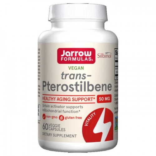 Trans-Pterostilbene 50 mg 60 vcaps - Jarrow Formulas / Aging Support