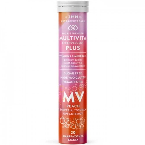 Multivita Plus Peach 20 Effer. tabs - JMN Nutraceuticals  Multivita Plus Peach 20 Effer. tabs - JMN Nutraceuticals