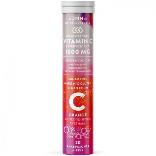 Vitamin C 1000mg Orange 20 Effer. tabs - JMN Nutraceuticals Vitamin C 1000mg Orange 20 Effer. tabs - JMN Nutraceuticals