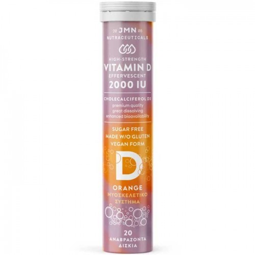 Vitamin D 2000iu Orange 20 Effer. tabs - JMN Nutraceuticals  Vitamin D 2000iu Orange 20 Effer. tabs - JMN Nutraceuticals