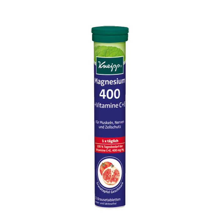Magnesium 400 &  Vitamins C+E 15 αναβράζοντα - Kneipp