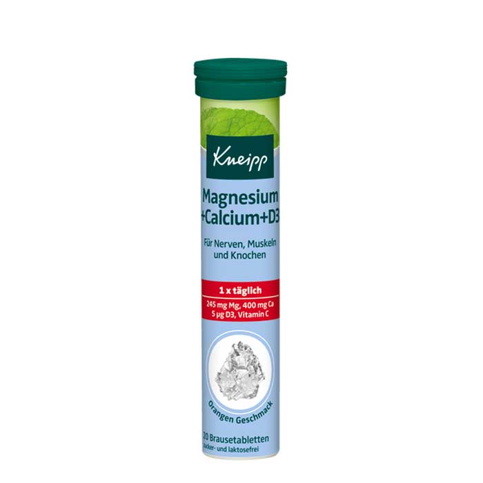 Magnesium + Calcium + D3 20 αναβράζοντα δισκία - Kneipp