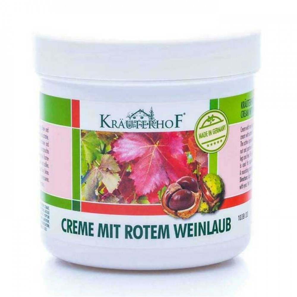 Red Vine Leaf Cream 250ml - Kräuterhof / κρέμα για κουρασμένα πόδια