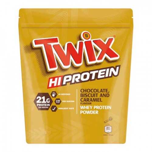 Twix Hi Protein Powder 455gr Chocolate, Biscuit & Caramel Twix Hi Protein Powder 455gr Chocolate, Biscuit & Caramel