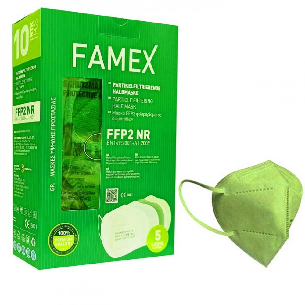 FFP2 KN95 Μάσκες Προστασίας 10 τμχ - Famex