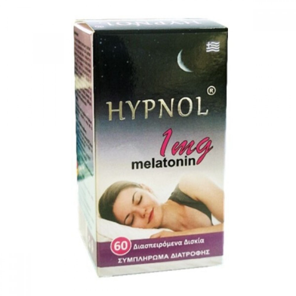 Hypnol with Melatonin 1mg 60 Διασπειρόμενα Δισκία - Medichrom