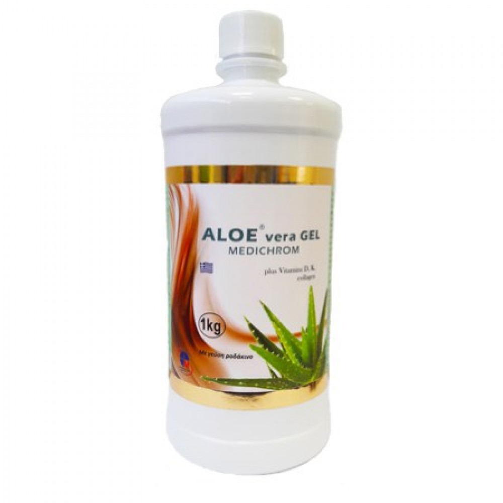 Aloe Vera Gel Plus Vitamin D 1kg με Στέβια - Medichrom / Αλόη