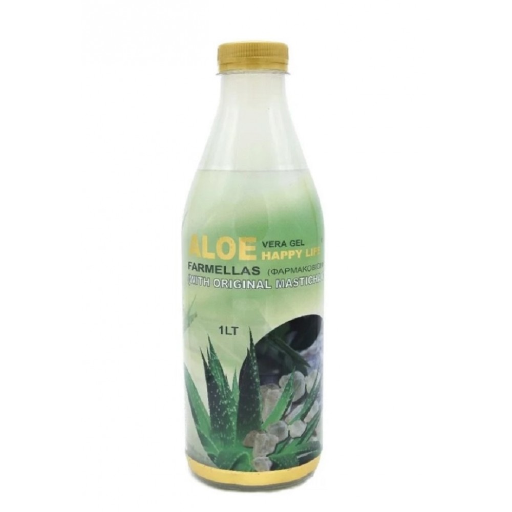 Aloe Vera Gel Happy Life 1lt με Μαστίχα Χίου - Medichrom / Αλόη