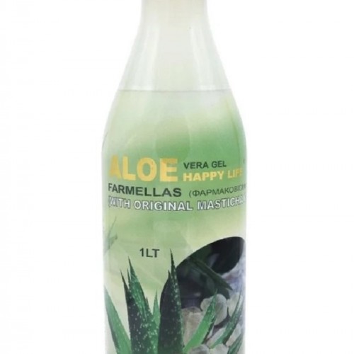 Aloe Vera Gel Happy Life 1lt με Μαστίχα Χίου - Medichrom / Αλόη Aloe Vera Gel Happy Life 1lt με Μαστίχα Χίου - Medichrom / Αλόη