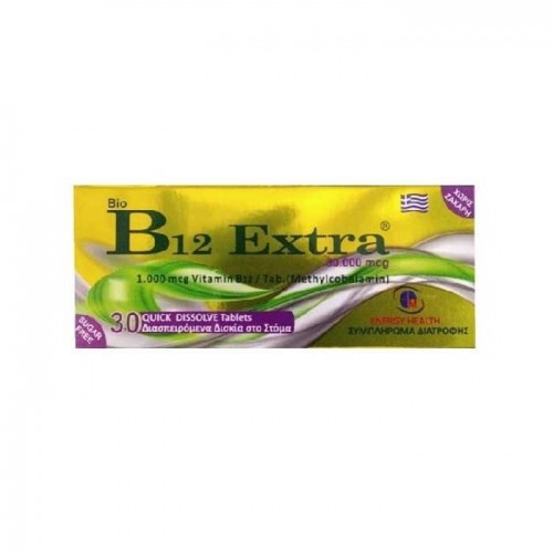 Bio B12 Extra 1000mg 30 tabs - Medichrom Bio B12 Extra 1000mg 30 tabs - Medichrom