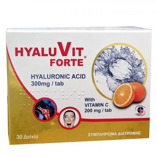 Hyaluvit Forte 30 tabs - Medichrom  / Υαλουρονικό Οξύ 300mg Hyaluvit Forte 30 tabs - Medichrom  / Υαλουρονικό Οξύ 300mg