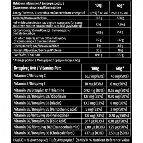 Vita Rich Protein bar 60gr - MOOVeat Vita Rich Protein bar 60gr - MOOVeat