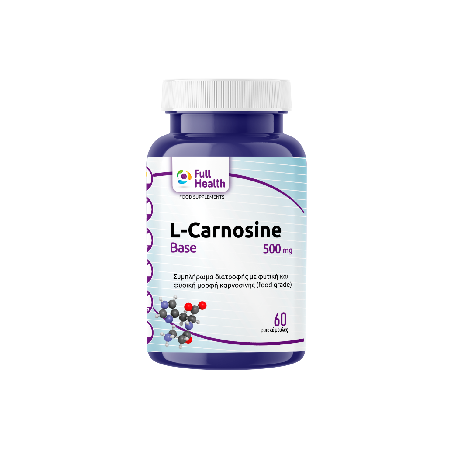 L-Carnosine Base 500mg 60 caps - Full Health