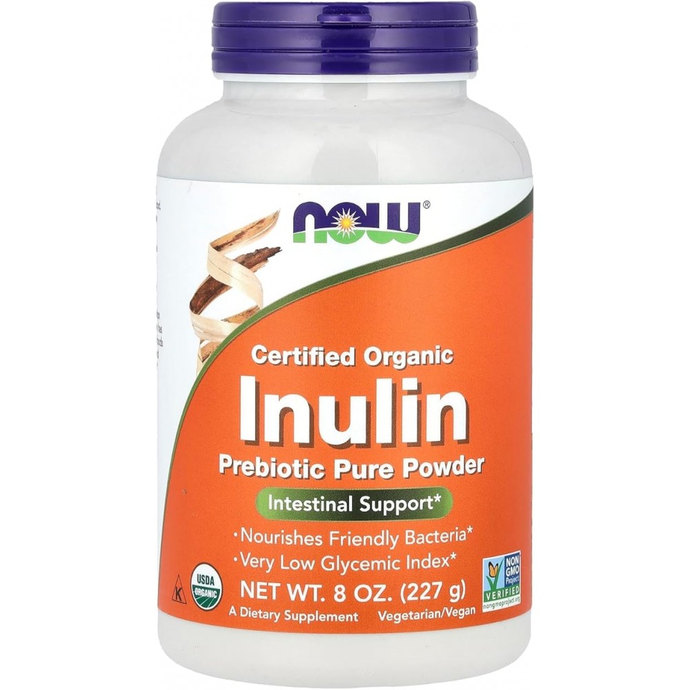 Inulin Organic Pure Powder 227gr - Now Foods