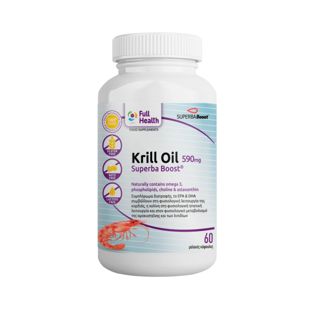 FULL HEALTH KRILL OIL SUPERBA 590 MG 60 SGELS