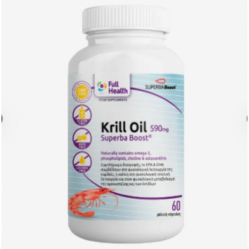 FULL HEALTH KRILL OIL SUPERBA 590 MG 60 SGELS