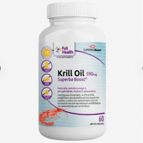 FULL HEALTH KRILL OIL SUPERBA 590 MG 60 SGELS