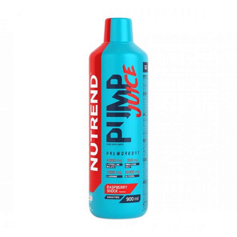 Pump Juice Pre Workout 900ml - Nutrend / Raspberry Shock