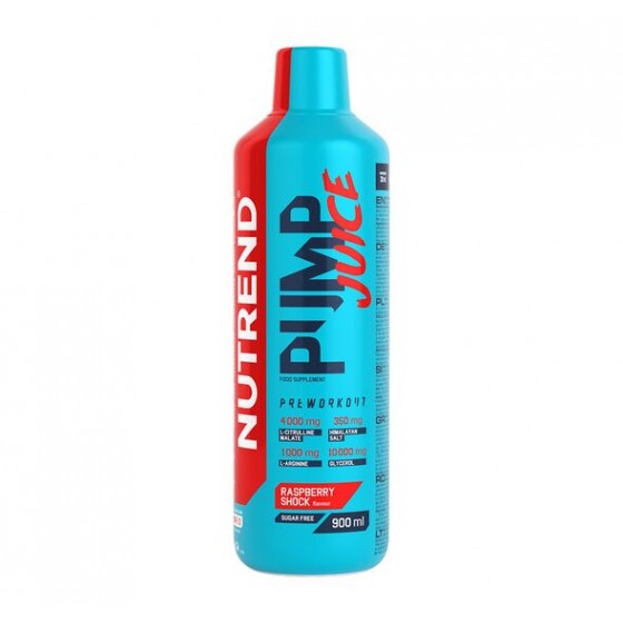 Pump Juice Pre Workout 900ml - Nutrend / Raspberry Shock