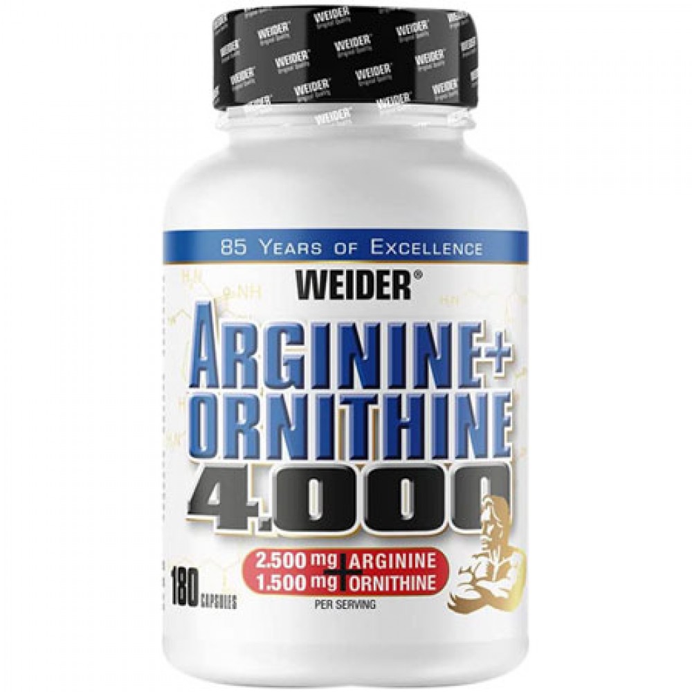 Premium Arginine Ornithine 4000mg 180caps