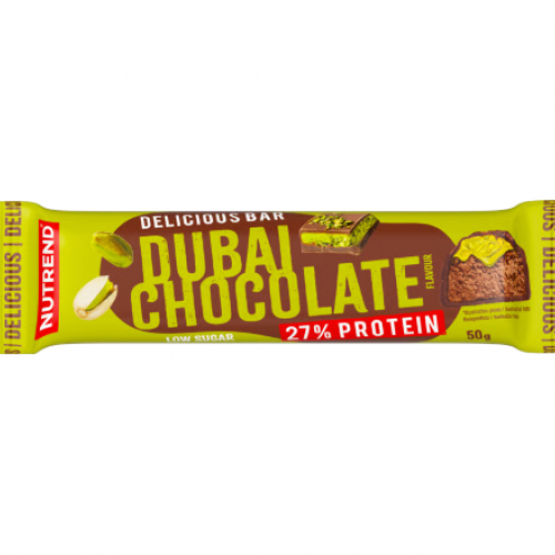 Delicious Bar 27% Low Sugar 50g / Nutrend - Dubai Chocolate