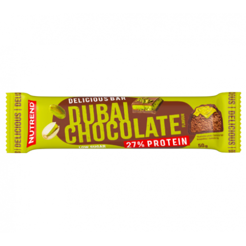 Delicious Bar 27% Low Sugar 50g / Nutrend - Dubai Chocolate
