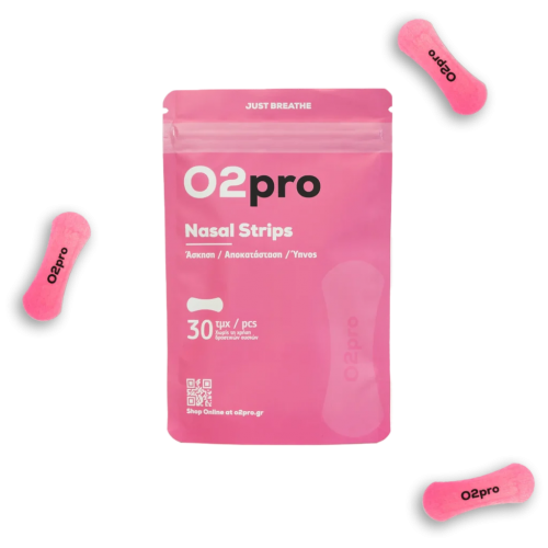 O2pro nasal strips 30pcs Ρόζ (Pink)