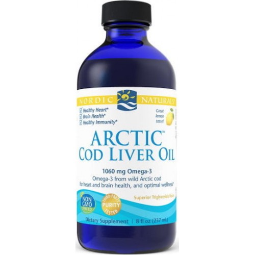 Arctic Cod Liver Oil 1060mg 237ml / Nordic Naturals - Lemon