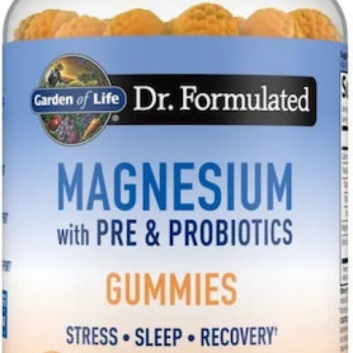 Magnesium  Bisglycinate with Pre and Probiotics 60 Gummies / Garden of Life - Peach (ροδάκινο)
