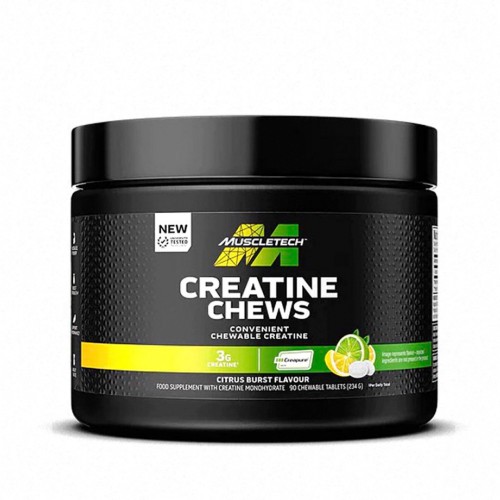 Creatine Chews Creapure 1000mg 90 ταμπλέτες - MuscleTech /  Citrus Burst