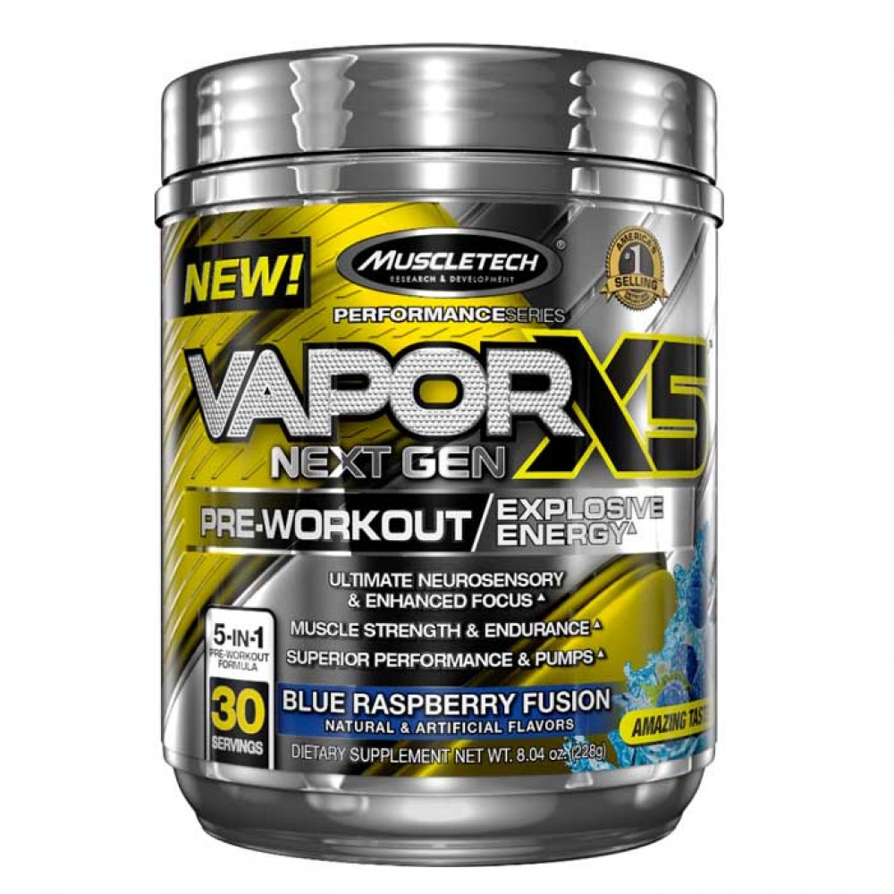 Vapor X5 Next Gen 228gr - MuscleTech / Blue Raspberry