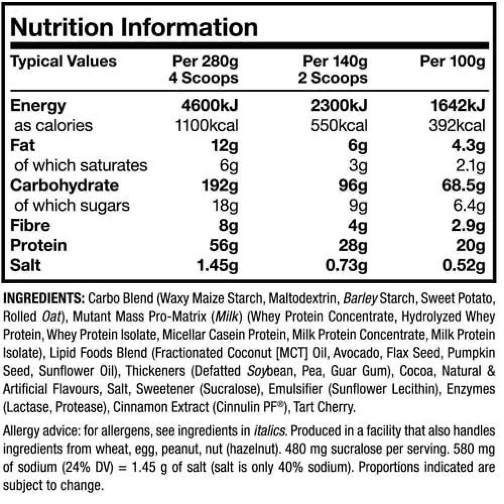 Mass 2270gr - Mutant