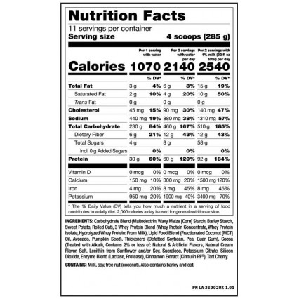 Mass Extreme 2500 2720gr - Mutant 