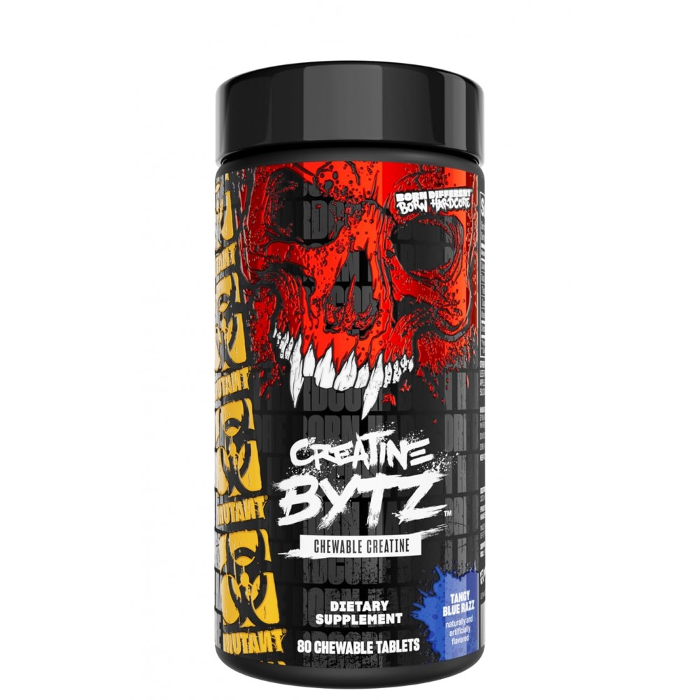 Creatine Bytz μασσώμενα δισκια κρεατίνης - Mutant / Tangy Blue Razz