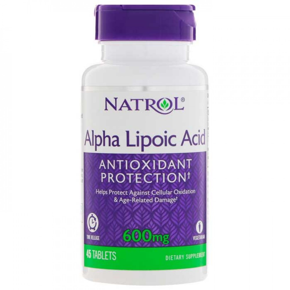 Alpha Lipoic Acid 600mg 45 ταμπλέτες - Natrol / Ειδικά Προϊόντα
