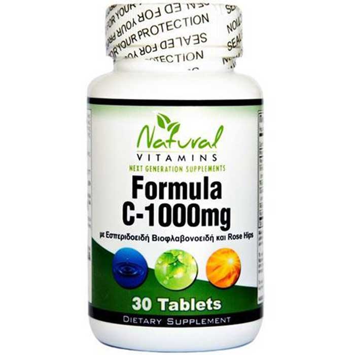 Vitamin C-1000 with Bioflavonoids 30 tabs - Natural Vitamins