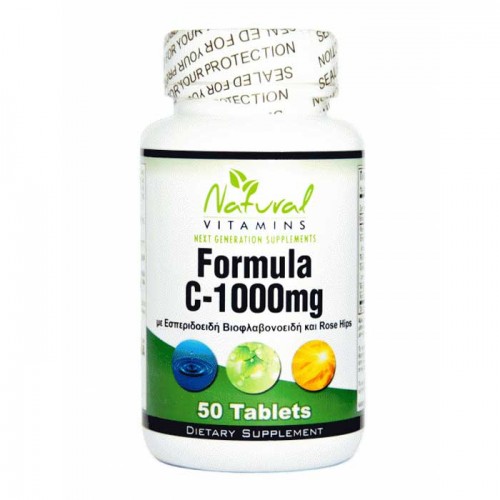 Vitamin C-1000 with Bioflavonoids 50 tabs - Natural Vitamins