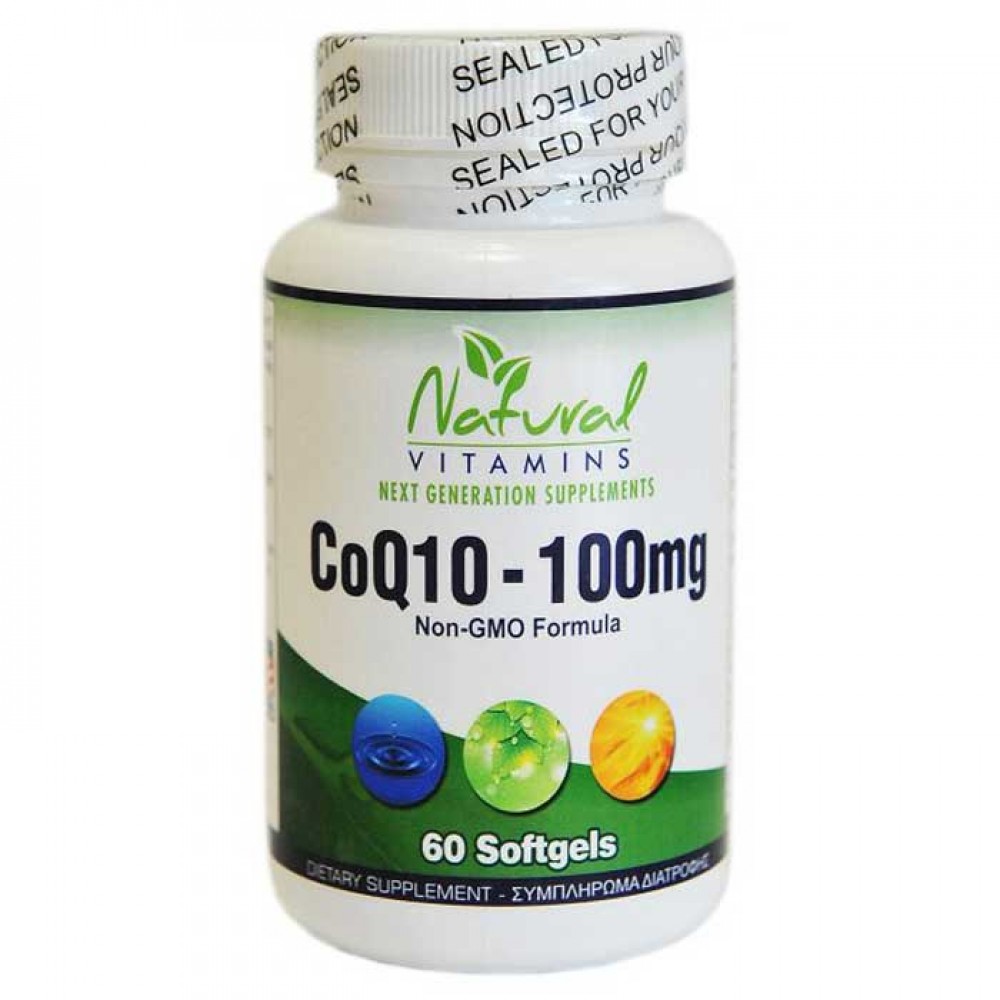 CoQ10 100mg 60 softgels - Natural Vitamins