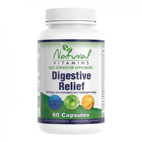 Digestive Relief 60 caps - Natural Vitamins Digestive Relief 60 caps - Natural Vitamins