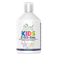 Kids Vitamin C + D3 + Zinc 3+ χρονών Πορτοκάλι 500ml - Natural Vitamins