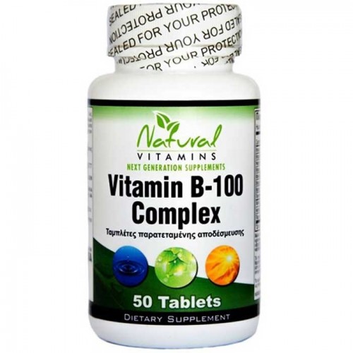 Vitamin B-100 Complex 50 tabs - Natural Vitamins Vitamin B-100 Complex 50 tabs - Natural Vitamins