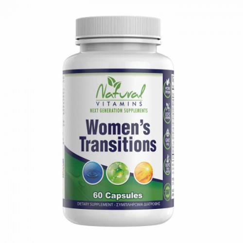 Womens Transitions 60 caps - Natural Vitamins / εμμηνόπαυση Womens Transitions 60 caps - Natural Vitamins / εμμηνόπαυση