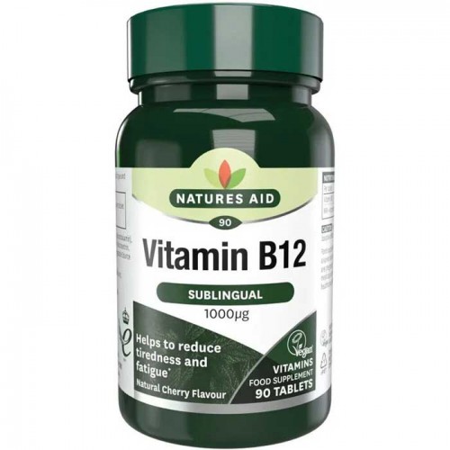 Vitamin b12 1000ug 90 υπογλώσσιες ταμπλέτες Natures Aid Vitamin b12 1000ug 90 υπογλώσσιες ταμπλέτες Natures Aid