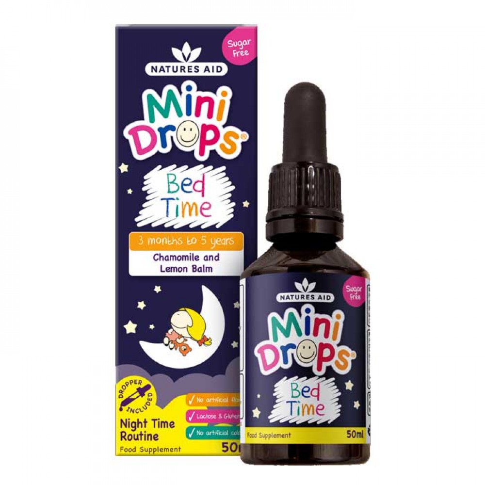 Bed Time Mini Drops 50ml - Natures Aid / παιδιά 3 μηνών - 5 ετών